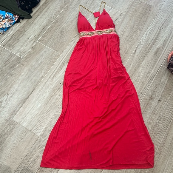 Beaded Maxi Dress - Picture 1 of 4